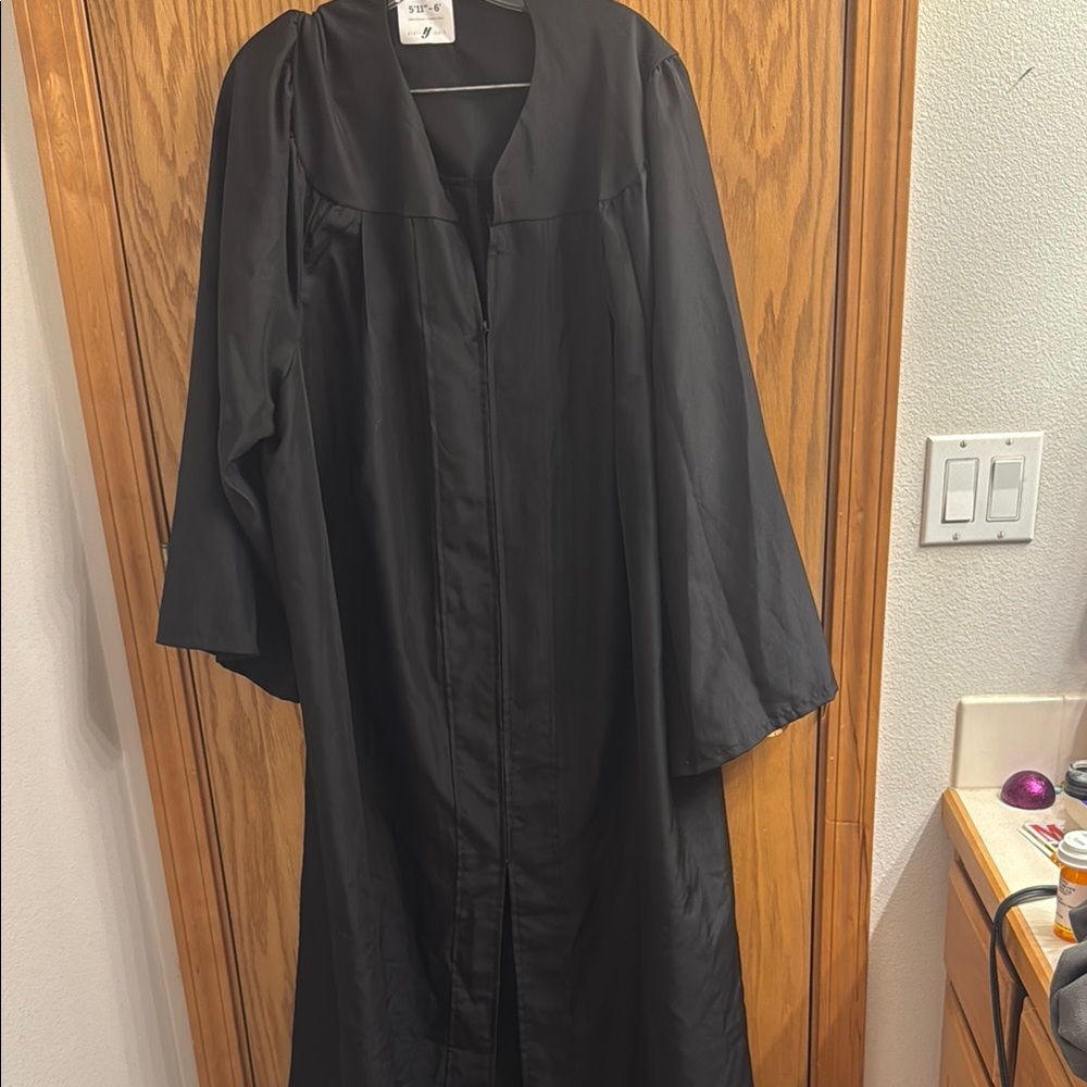 Black Cape Jacket with Flowing Sleeves